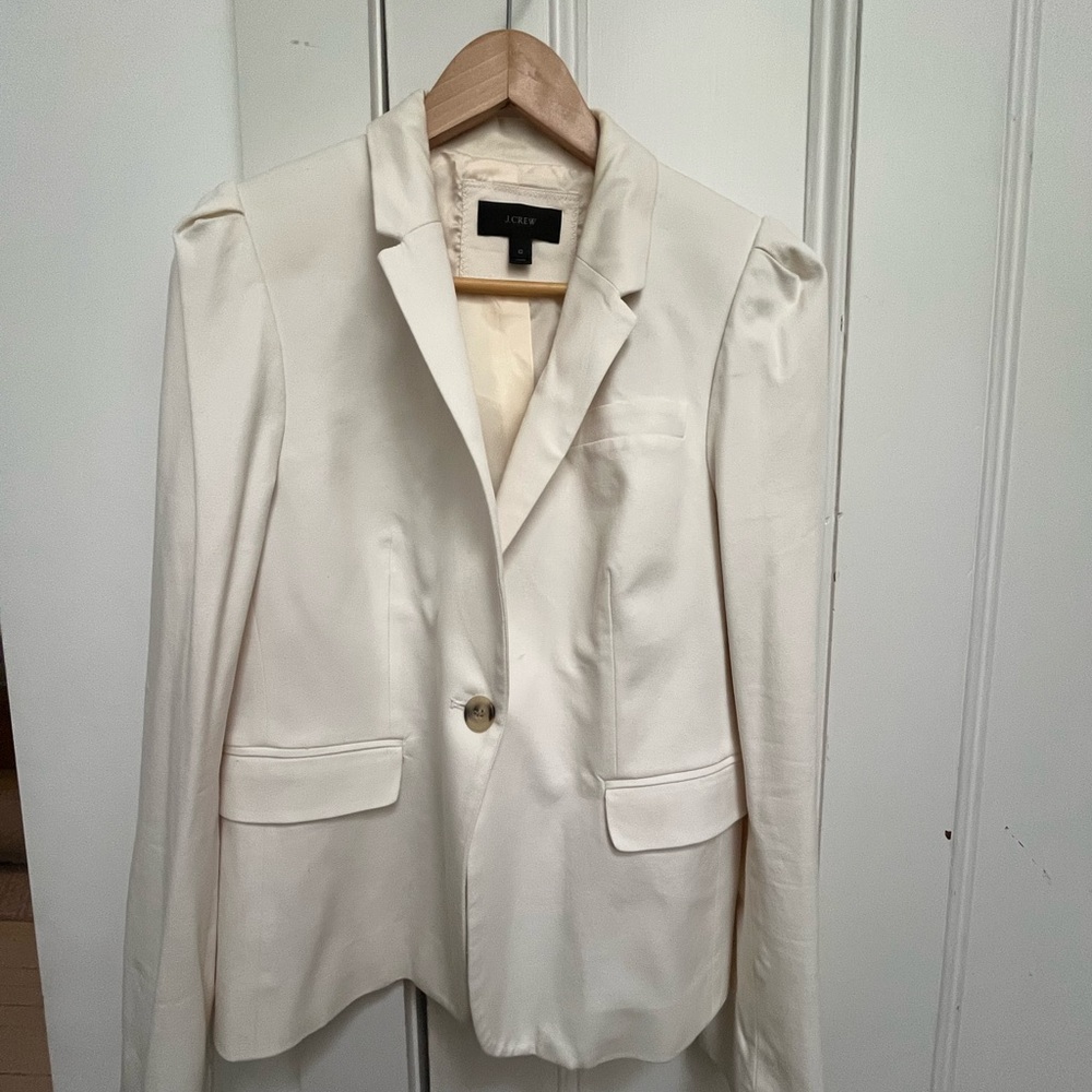 Ivory Blazer with Single Button